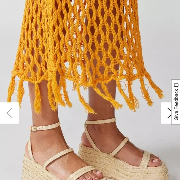 Steve Madden Tan Espadrille Wedges- worn once - size 7.5 - Picture 2 of 5